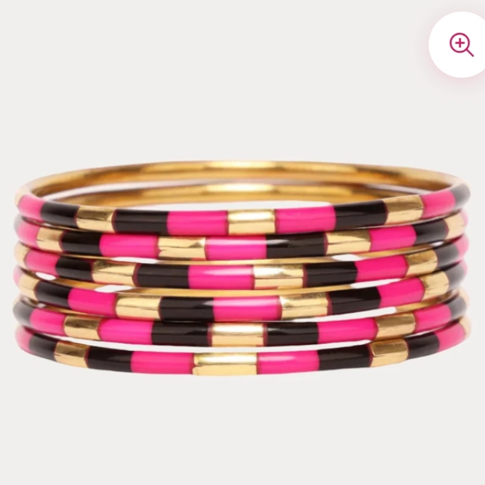New BudhaGirl Veda X Bangles Set of 6 Metal Bracelets, Sold Out Color